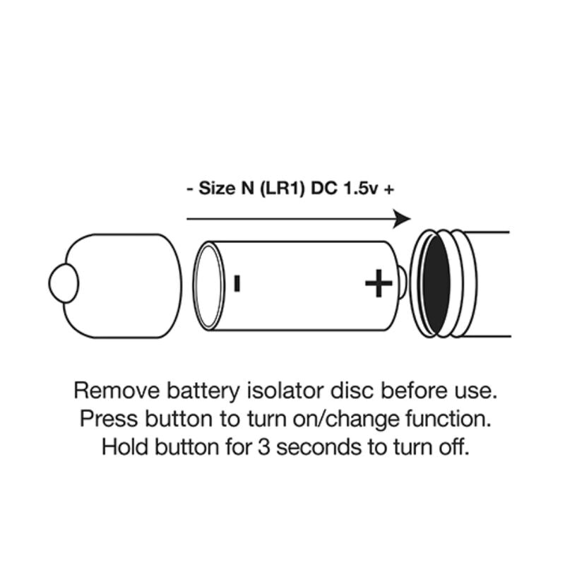Rocks-Off - Vibrating Bullet Ro-80mm Midnight Metal