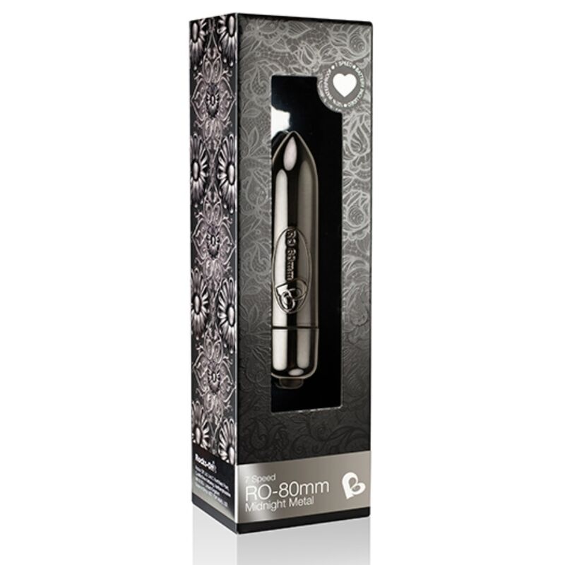 Rocks-Off - Vibrating Bullet Ro-80mm Midnight Metal