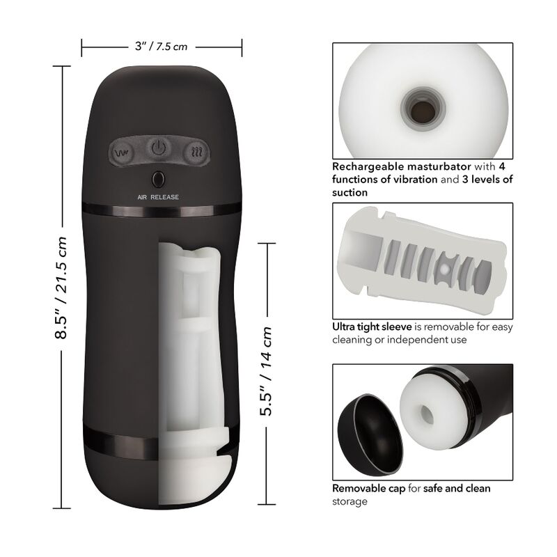 CalExotics - Optimum Power Vibrerende Zuigmasturbator