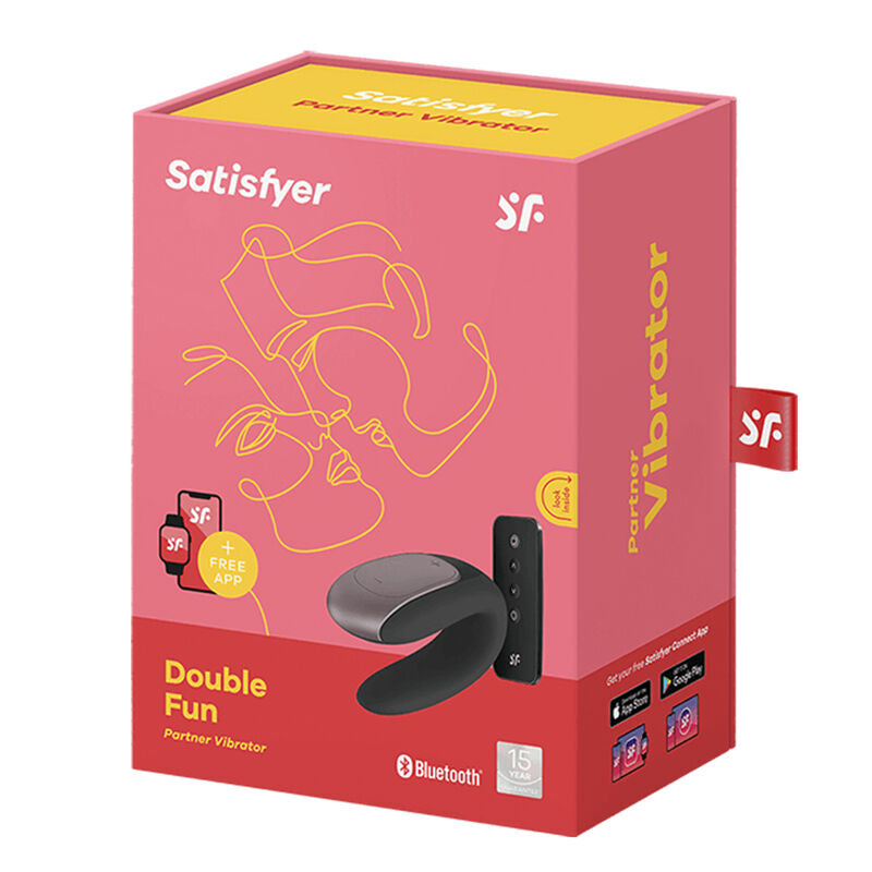 SATISFYER - Double Fun Partner Vibrator Zwart