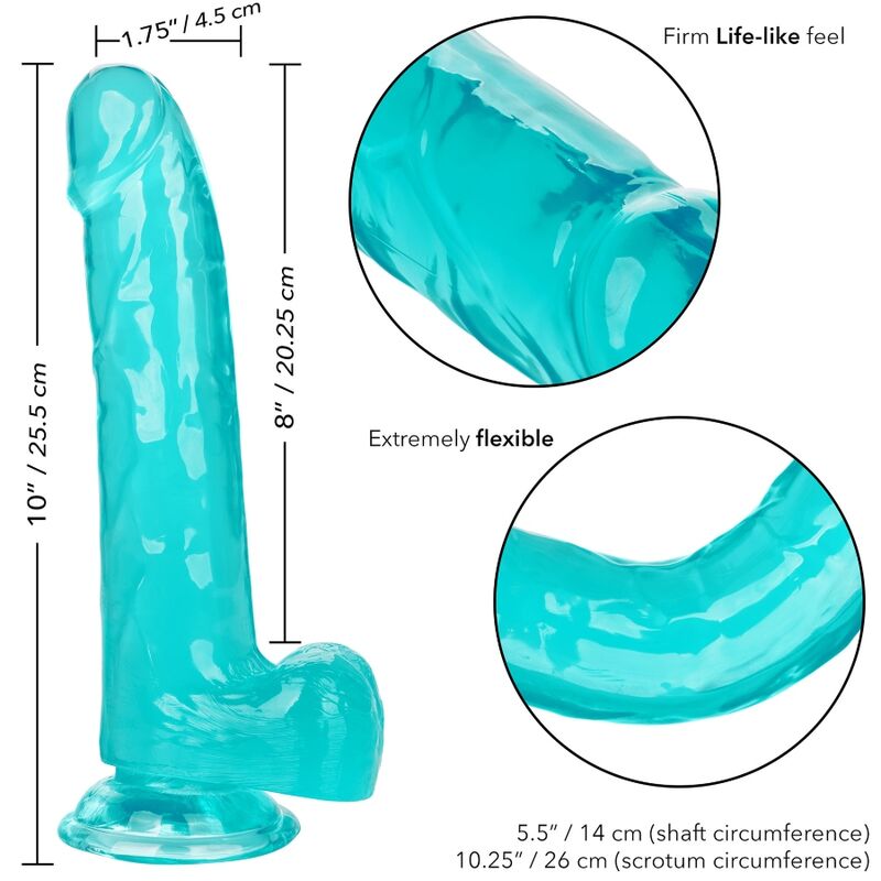 CalExotics - Queen Size Dildo Blauw 20,3 cm