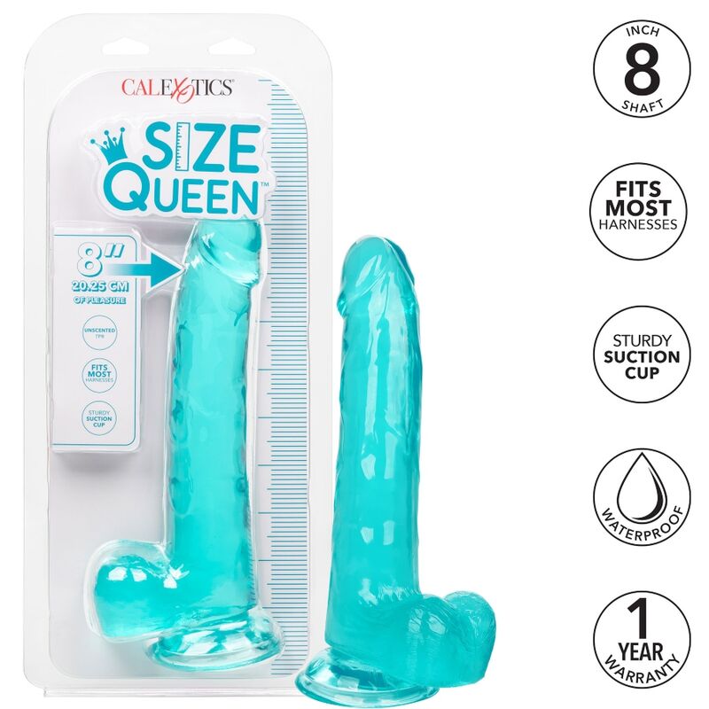 CalExotics - Queen Size Dildo Blauw 20,3 cm