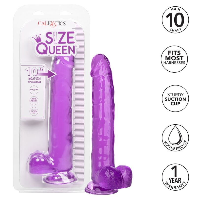 CalExotics - Size Queen Dildo Purple 25.5 cm