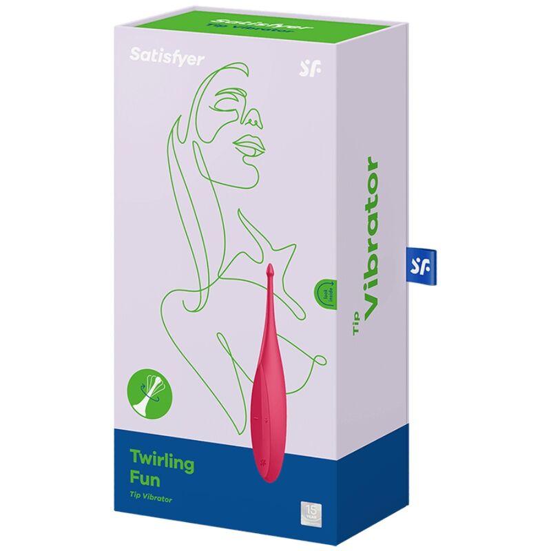 SATISFYER - Twirling Fun Tip Vibrator Rood