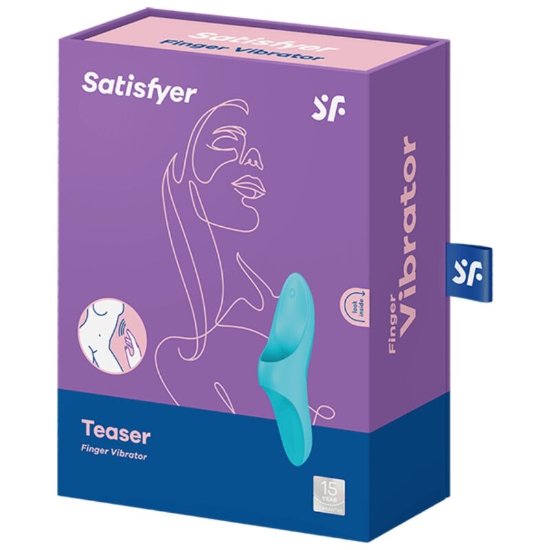 Satisfyer - Teaser Vibrerende Vingerhoed Blauw Licht