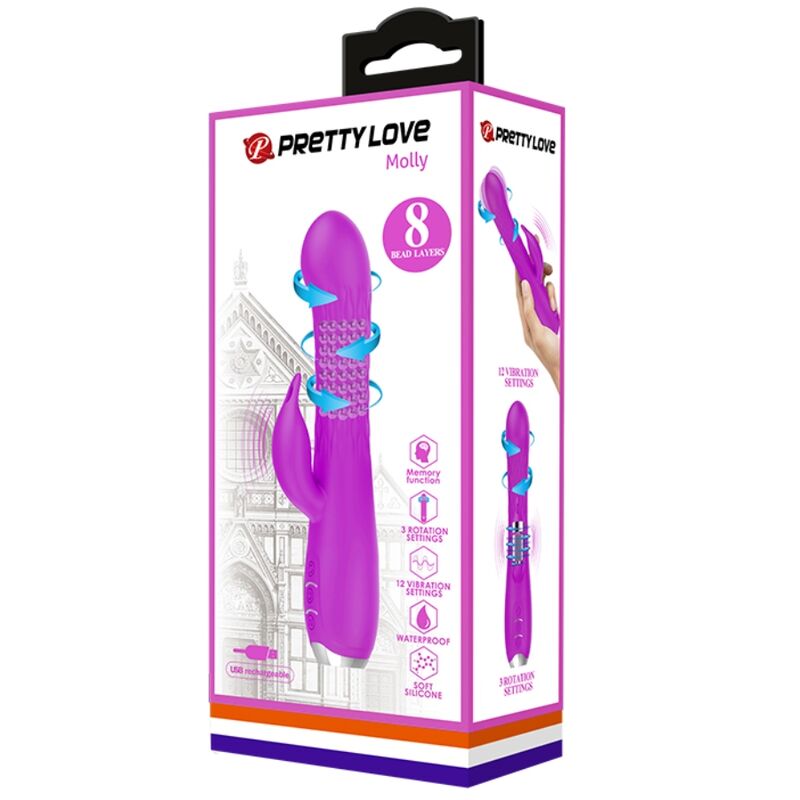 PRETTY LOVE - Molly Vibrator With Rechargeable Rotation