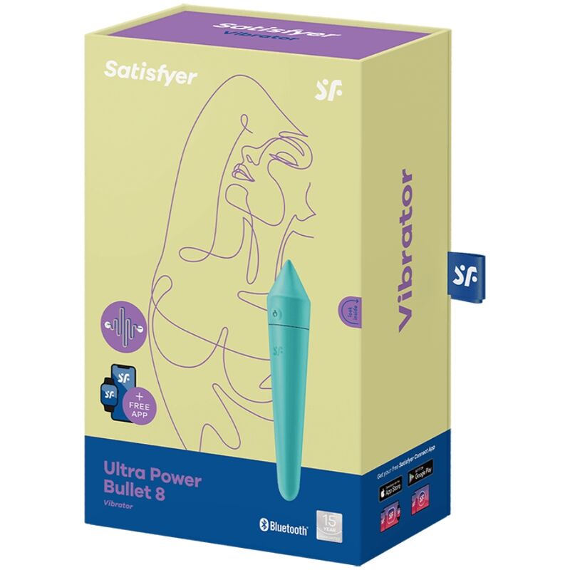 Satisfyer - Ultra Power Bullet 8 Vibrerende Kogel Turquoise