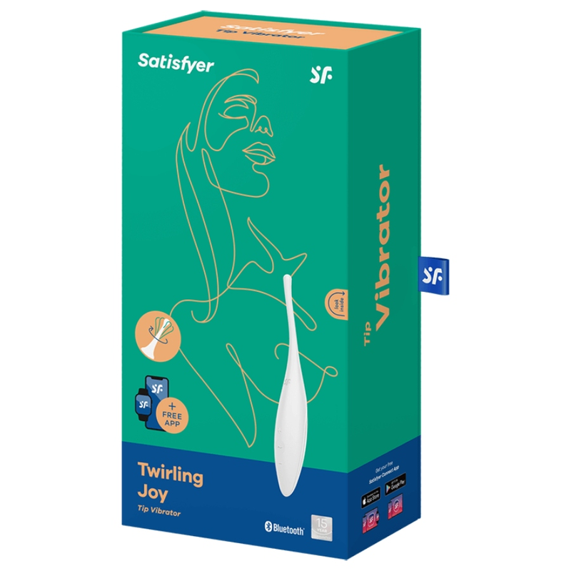 Satisfyer Twirling Joy Clitoris Tip Vibrator - Wit