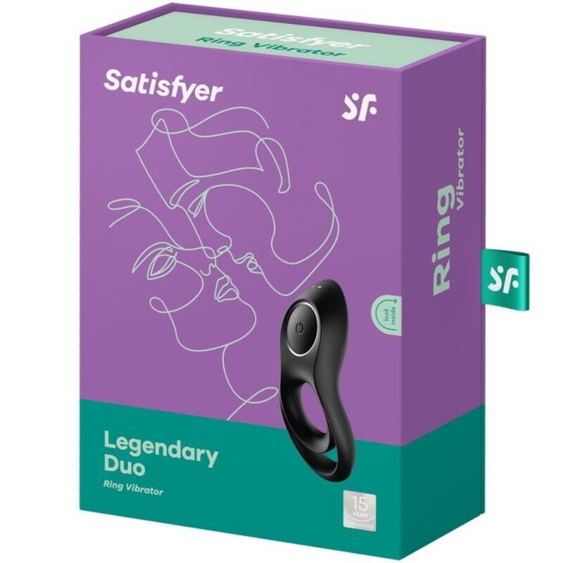 Satisfyer - Legendarische Duo Vibrerende Ring Zwart
