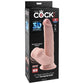 King Cock - Plus 3d Dildo Swinging Balls 24.5 cm Light Skin