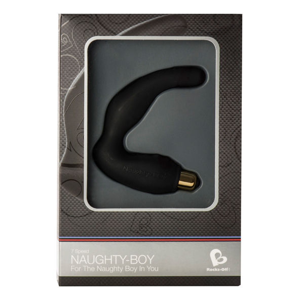 Rocks-Off - Naughty-Boy G-SPOT Massager Voor Heren 7v Zwart