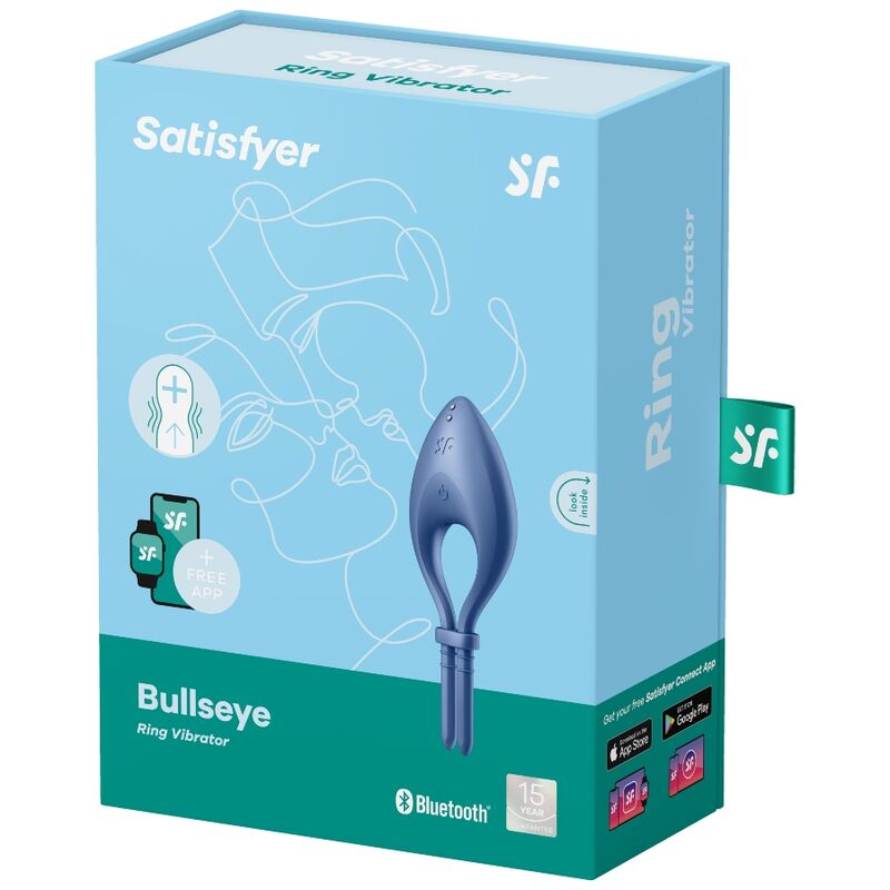 Satisfyer - Bullseye Vibrerende Ring APP Blauw