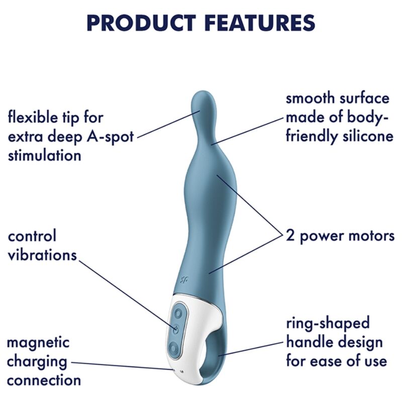 SATISFYER - Amazing 1 Aspot Vibrator Blauw