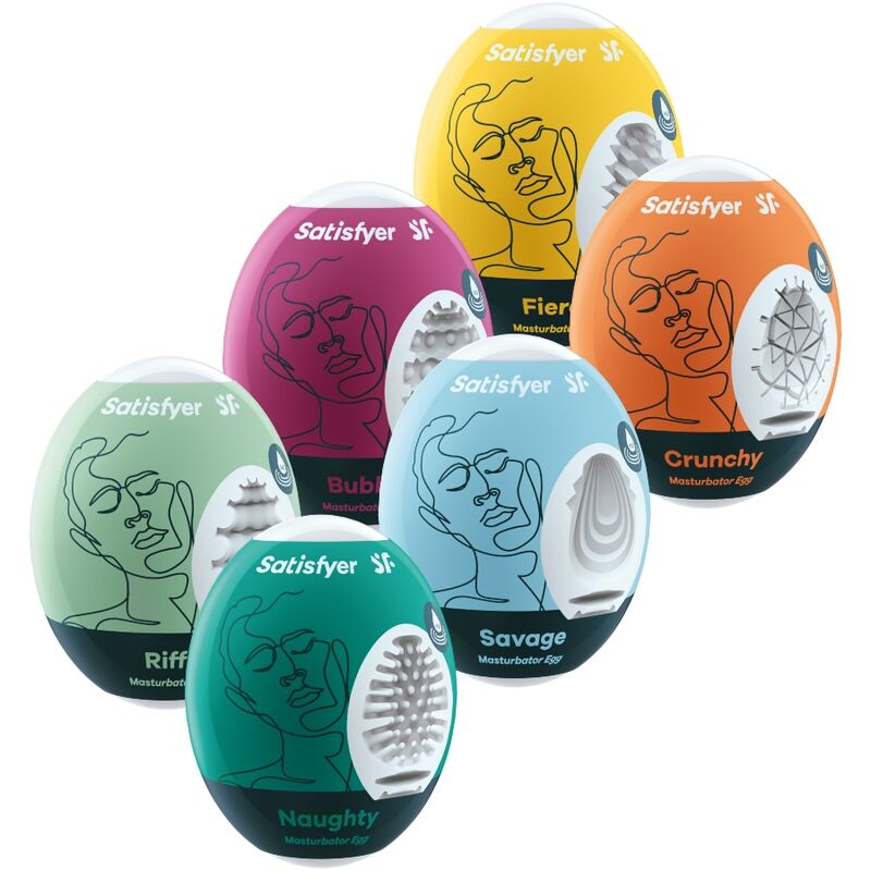 SATISFYER - Masturbator Eggs 6 Units Set