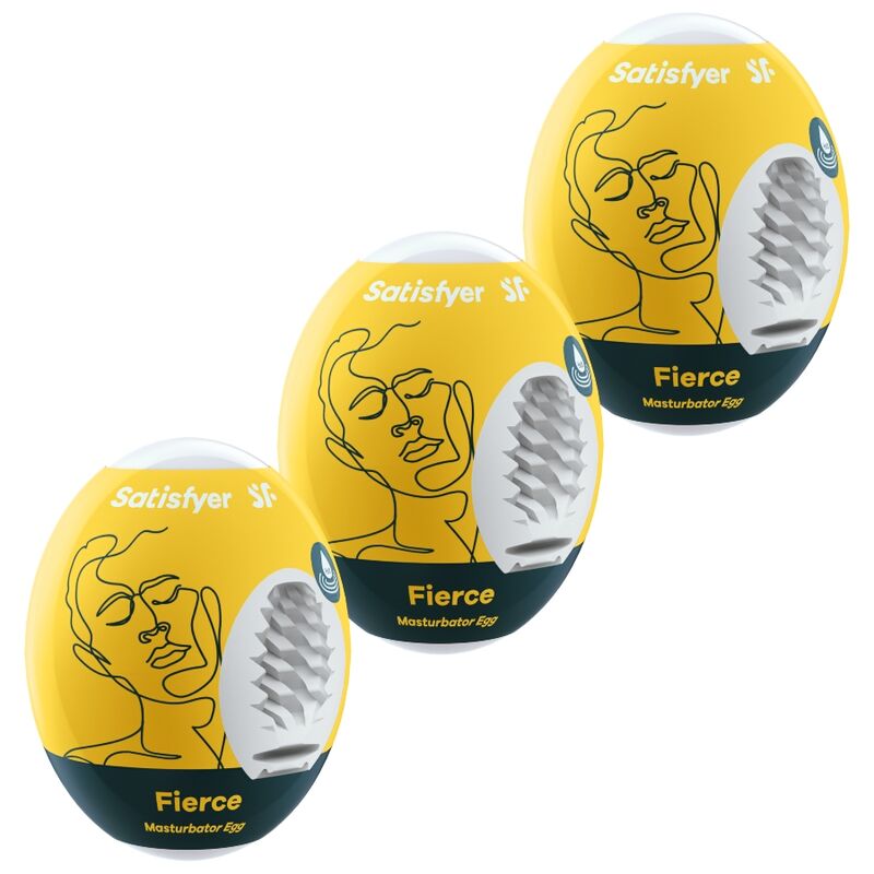 SATISFYER - 3 Masturbator Eggs Fierce