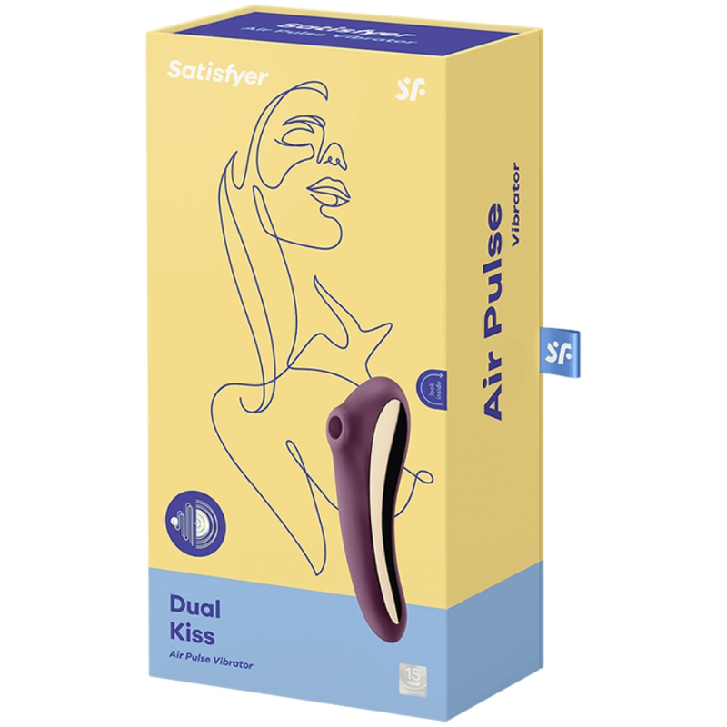 Satisfyer - Dual Kiss Paarse Clitoris Stimulator