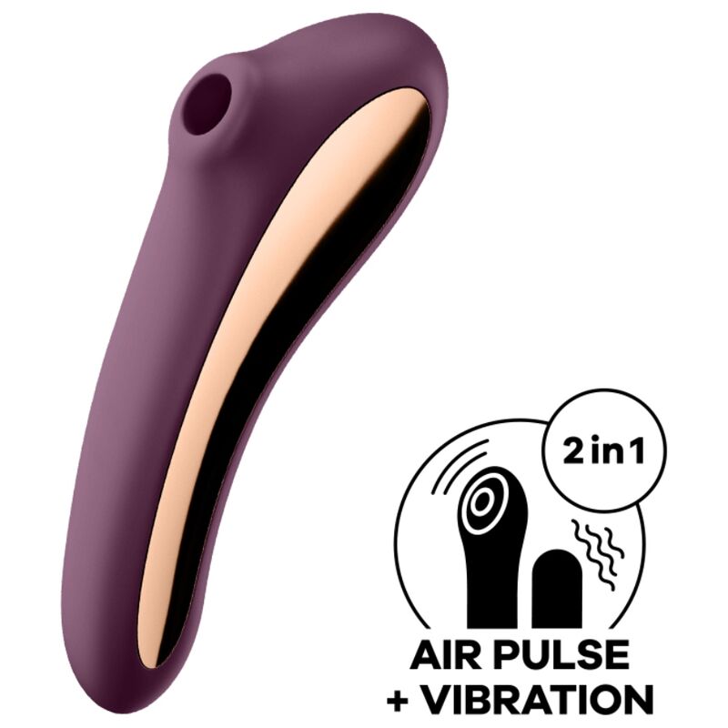 Satisfyer - Dual Kiss Paarse Clitoris Stimulator