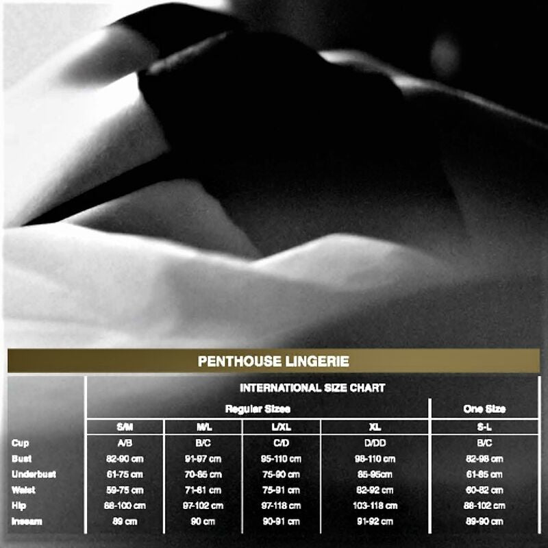 PENTHOUSE - Too Hot To Be Real Thong Black S/M
