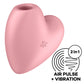 SATISFYER - Cutie Heart Air Pulse Stimulator & Vibrator Blauw