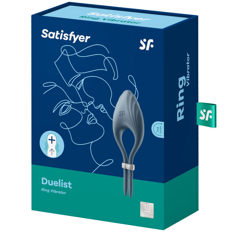 Satisfyer - Duelist Blauwe Trillende Ring