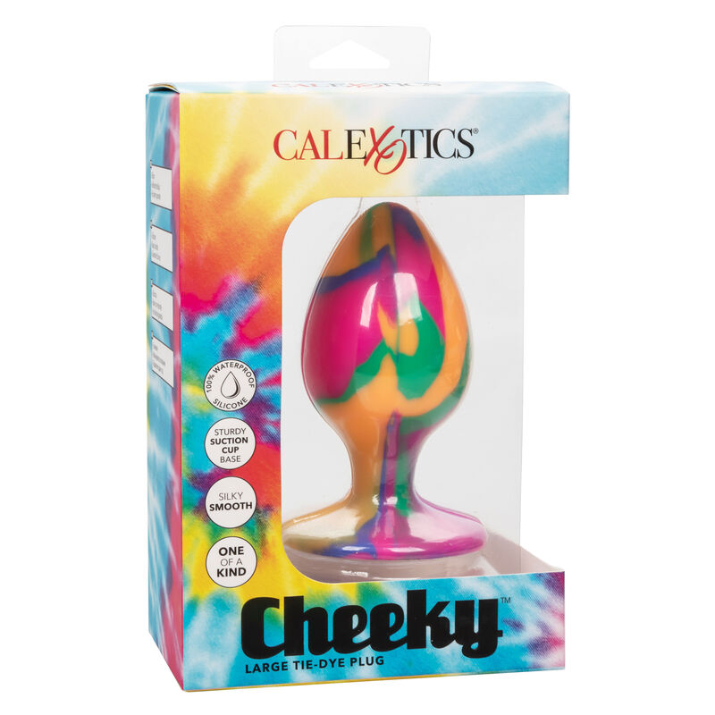 CalExotics - GROTE TIE-DYE ANAAL PLUG MET BRUTAAL motief