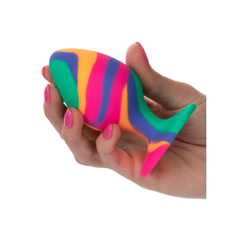 CalExotics - GROTE TIE-DYE ANAAL PLUG MET BRUTAAL motief