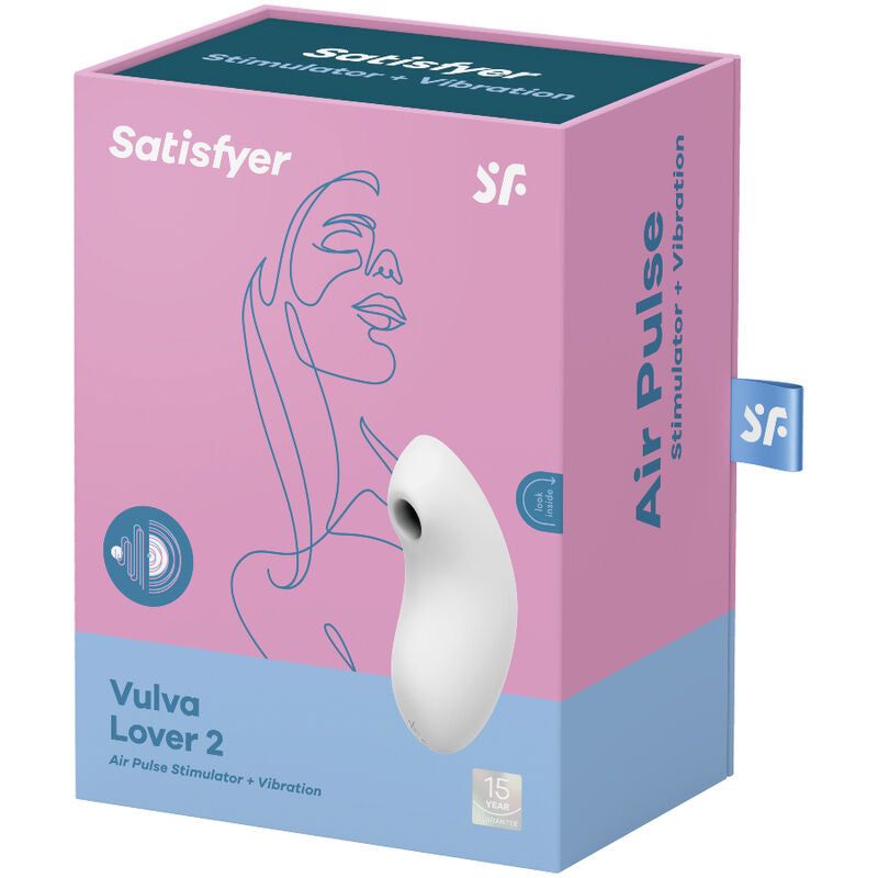 SATISFYER - Vulva Lover 2 Air Pulse Stimulator & Vibrator Blauw