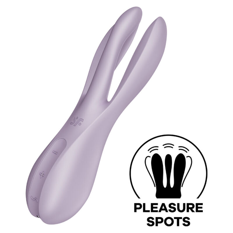 Satisfyer Threesome 2 Vibrator - Zwart