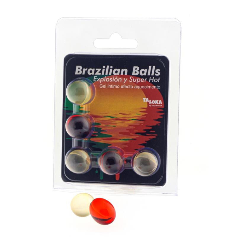 TALOKA - 5 Brazilian Balls Super Hot Effect Exciting Gel
