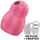 Satisfyer - Pro to Go 1 Double Air Pulse Stimulator & Vibrator Red