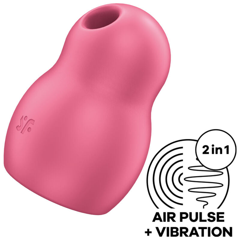 Satisfyer - Pro to Go 1 Double Air Pulse Stimulator & Vibrator Red