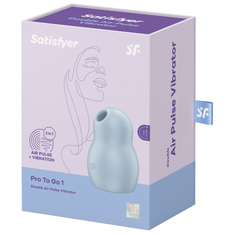 Satisfyer - Pro to Go 1 Double Air Pulse Stimulator & Vibrator Red