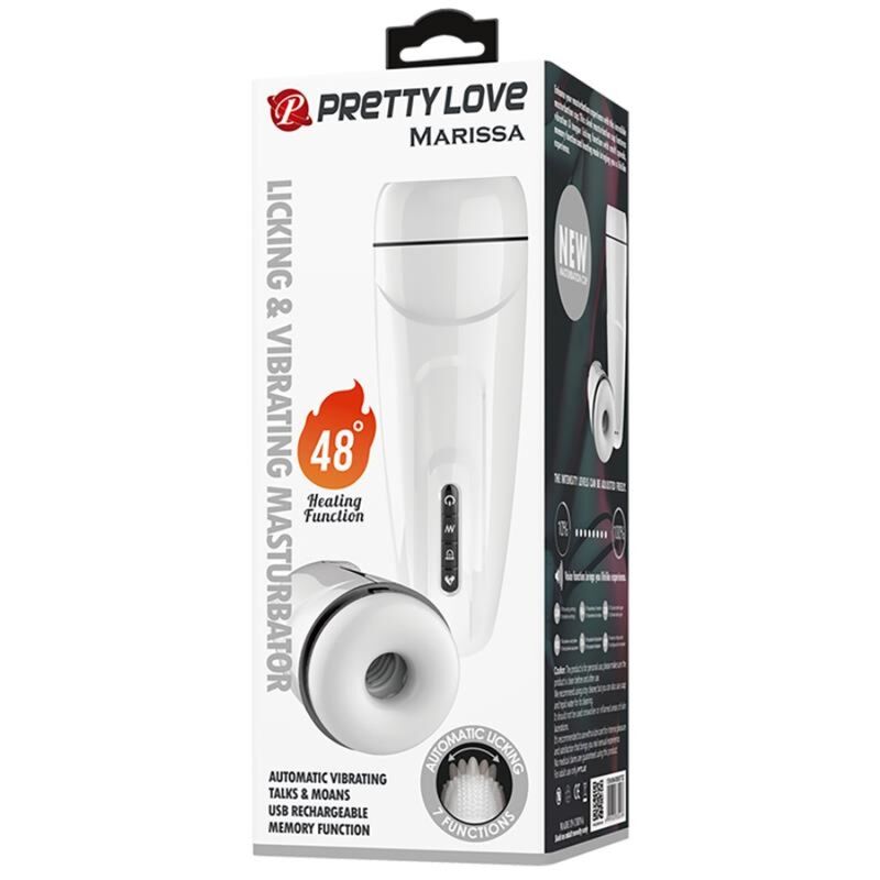 PRETTY LOVE - Marissa Male Masturbator Vibration, Heat, Voice And Suction
