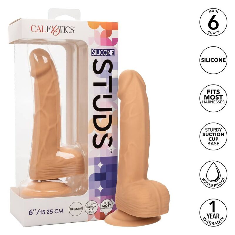 CalExotics - Siliconen Studs 15,24 cm Huid