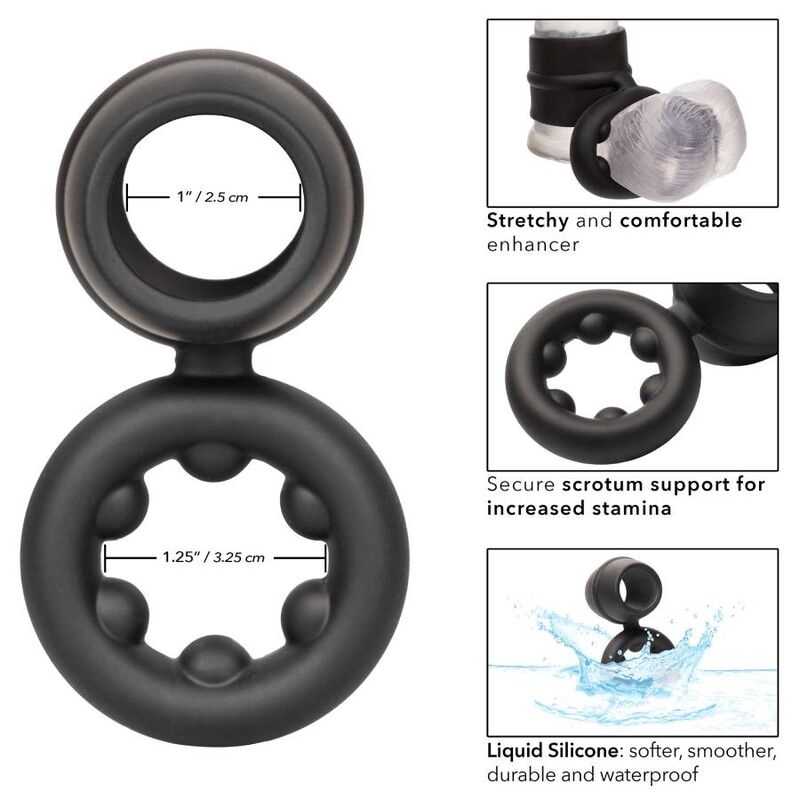 CalExotics - Alpha Dual Magnum Ring Black