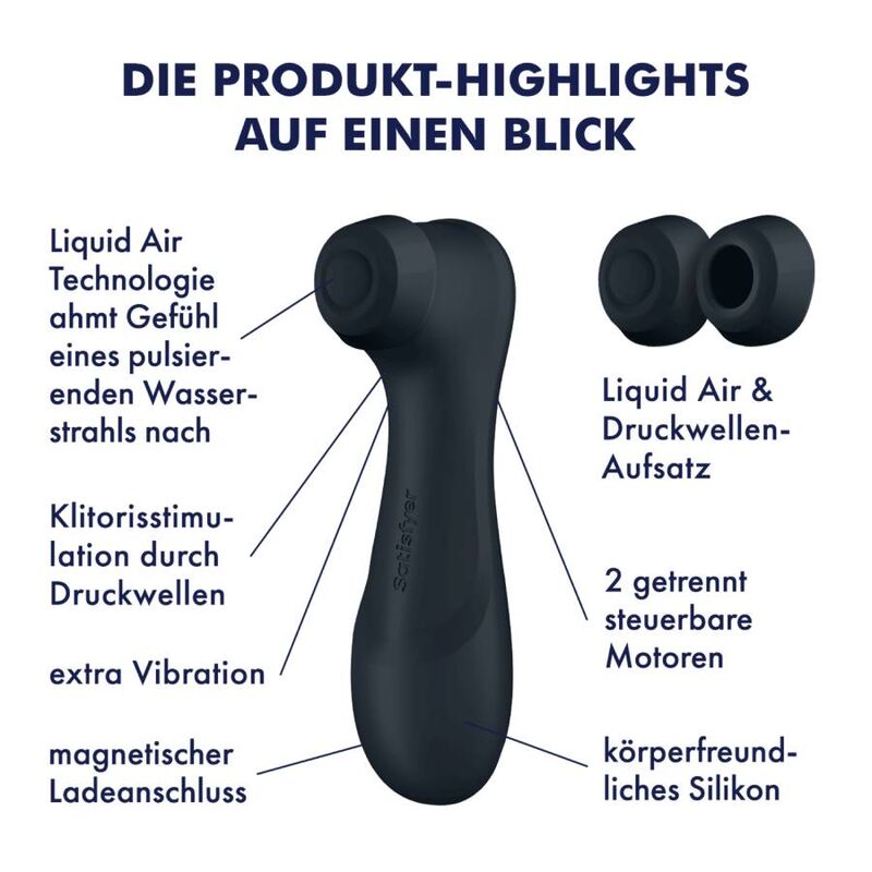 SATISFYER - Pro 2 Generation 3 Liquid Air Technology Wine Red
