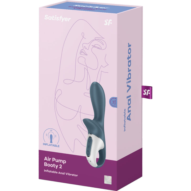Satisfyer - Luchtpomp Booty 2 Donkergrijs