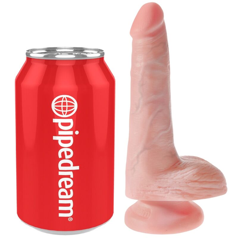 King Cock - Realistische Penis Met Testikels 13,5 cm Natuurlijk