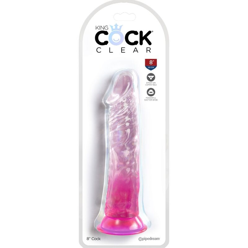 King Cock - Heldere Realistische Penis 19,7 cm Roze