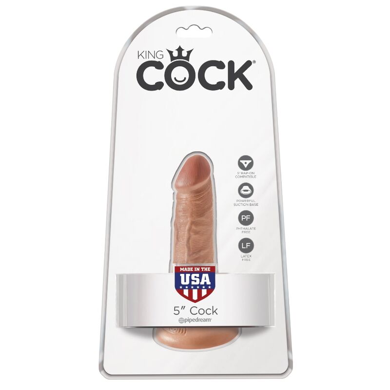 King Cock - Realistic Penis 12 cm Caramel