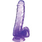 King Cock - Heldere Realistische Penis Met Testikels 13,5 cm Paars