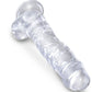 King Cock - Clear Realistic Penis with Balls 16.5 cm Transparent