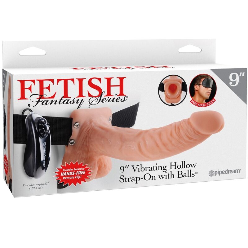 FETISH FANTASY SERIES - Adjustable Harness Afstandsbediening Realistic Penis With Testicles 23 Cm