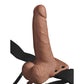 FETISH FANTASY SERIES - Adjustable Harness Realistic Penis With Rechargeable Testicles And Vibrator 15 Cm