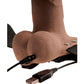 FETISH FANTASY SERIES - Adjustable Harness Realistic Penis With Rechargeable Testicles And Vibrator 15 Cm