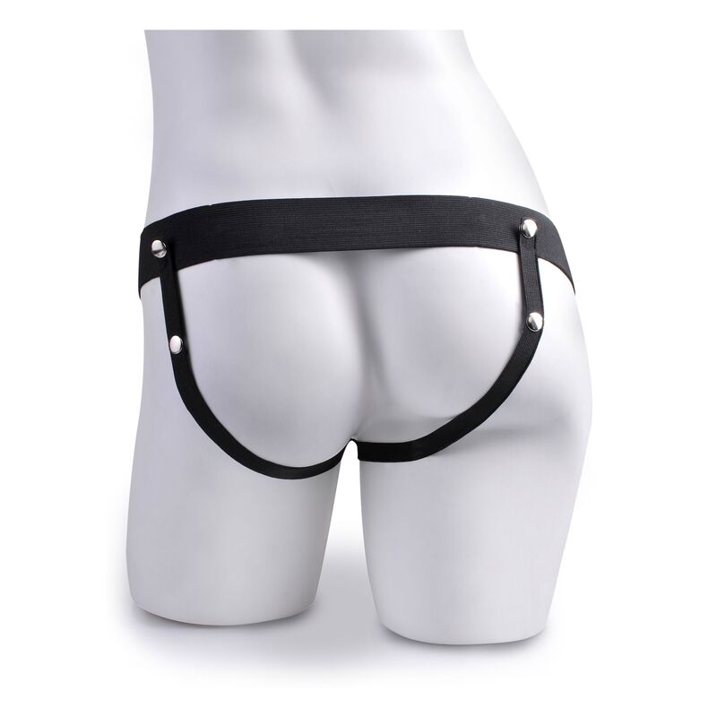 FETISH FANTASY SERIES - Adjustable Harness Realistic Penis With Balls Squirting 19 Cm