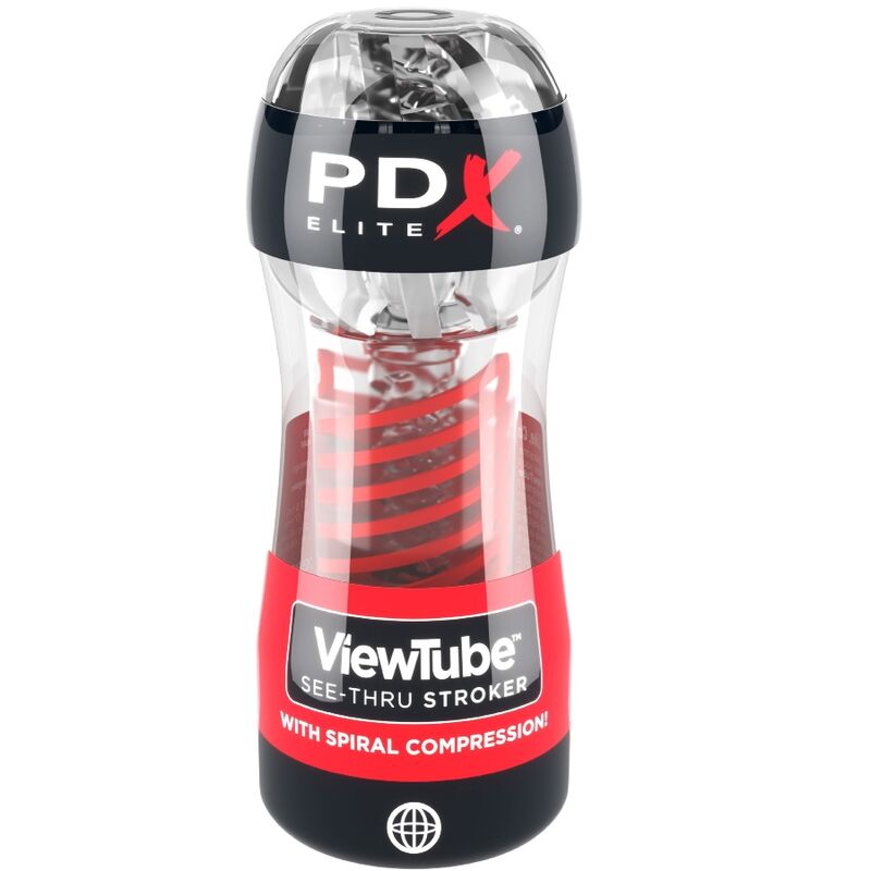 PDX Elite - Stroker Viewtube 2 Spiral Compression Transparent