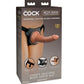 King Cock - Elite Verstelbaar Comfortabel Harnas Met 17,8 cm Dildo