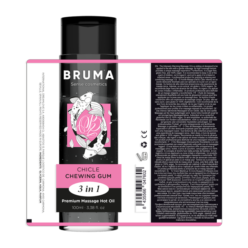 BRUMA - Premium Massage Hot Oil Chewing Gum 3 In 1 - 100 Ml