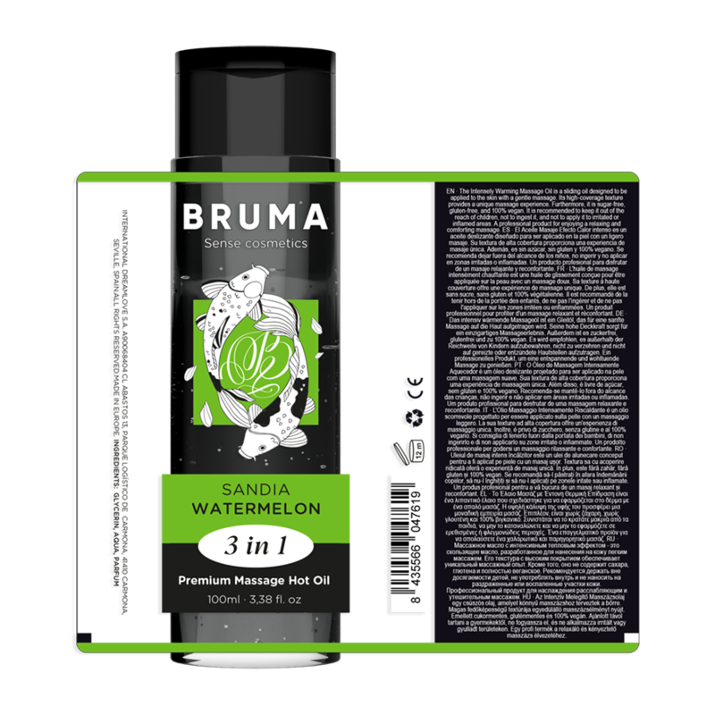 BRUMA - Premium Massage Hot Oil Watermelon 3 In 1 - 100 Ml